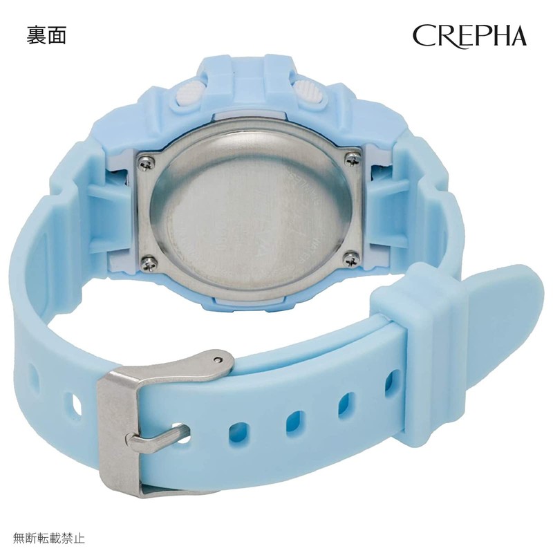 Clefer TE-D280-LB Digital Women's Waterproof Stopwatch Urethane Strap Blue, blue