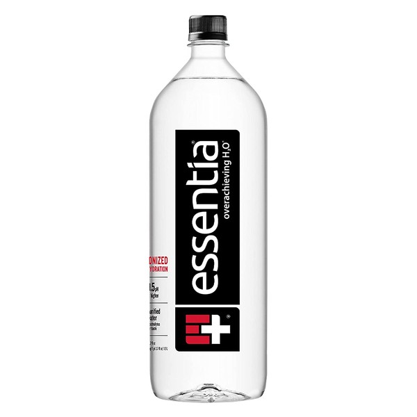 Essentia Bottled Water, 1.5 Liter Bottle; 99.9% Pure, Infused with Electrolytes for a Smooth Taste, pH 9.5 or Higher; Ionized Alkaline Water