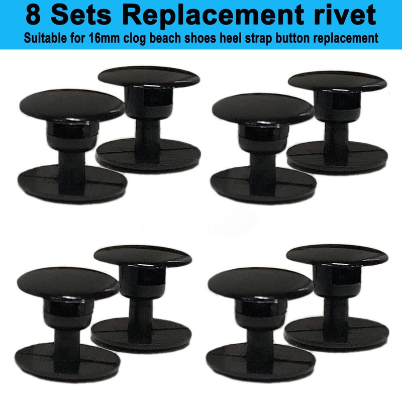 8 Sets Replacement Rivets for Beach Shoe Replacement Button Replacement