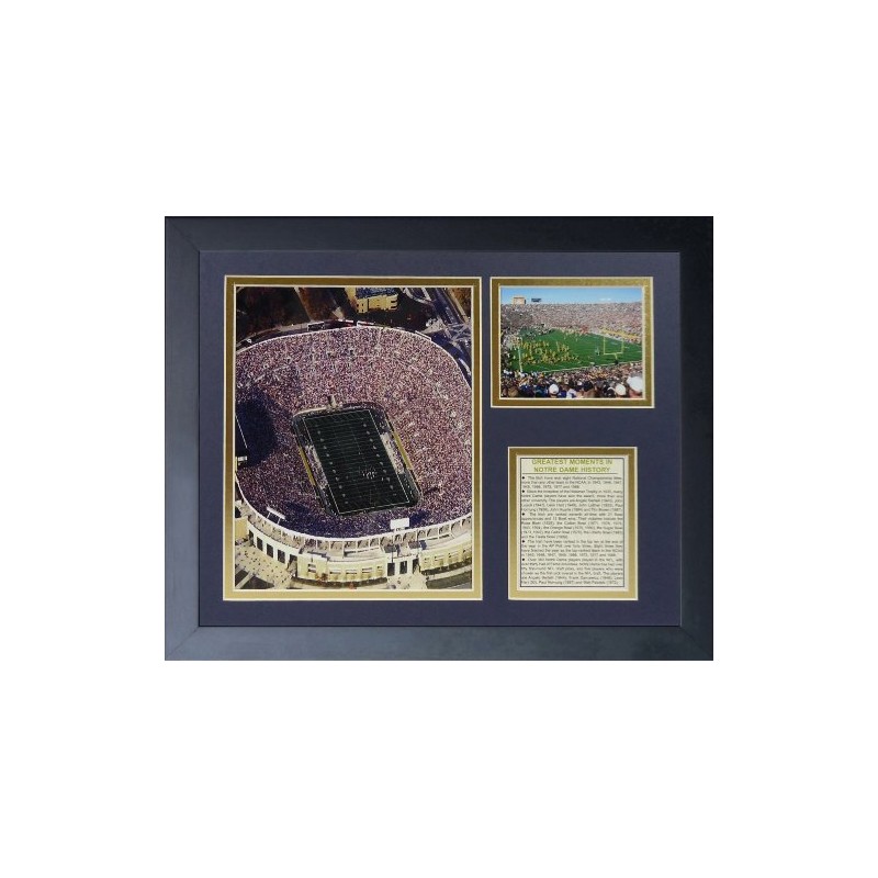 Legends Never Die Notre Dame Stadium Framed Photo Collage, 11
