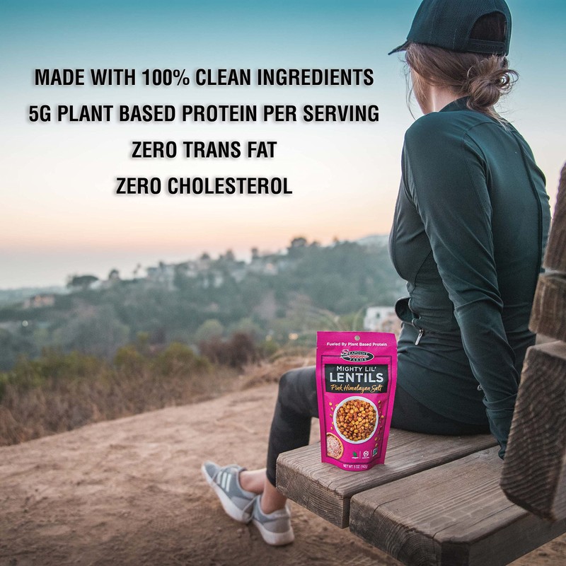 Seapoint Farms Mighty Lil’ Lentils, Pink Himalayan Salt, Plant Based