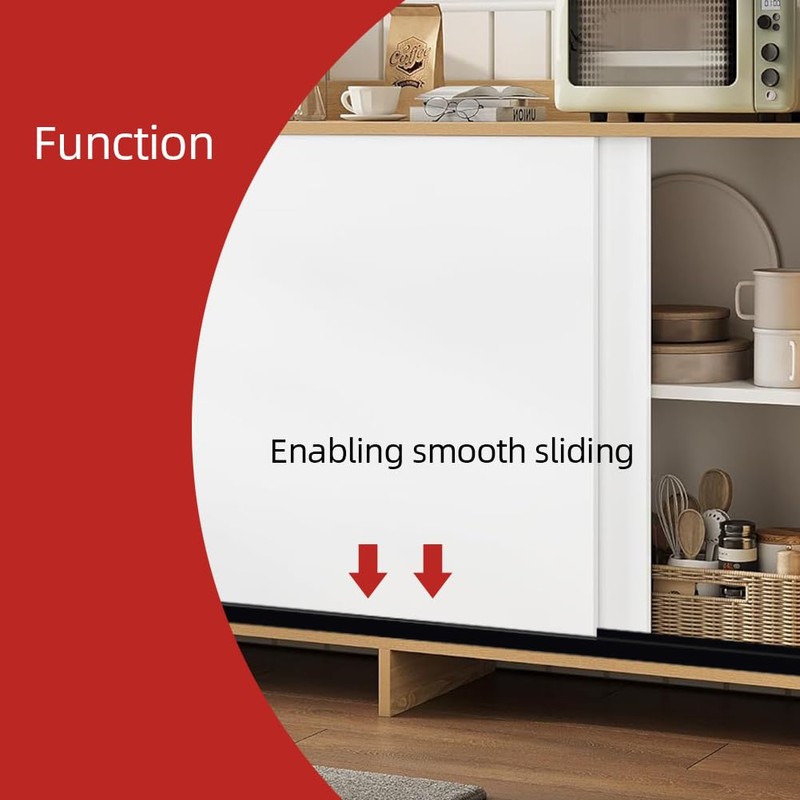 Aroilder Sliding Door Track, Fit 1/4" Thick Panels, U Channel