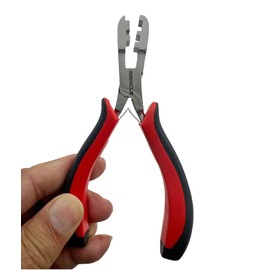 MIRACLE Fusion Bond Crusher Tools – Keratin Hair Extensions Pre-Bonded Pliers & Professional Hair Loop Styling Tool 5.5 Inch (Dual U Shape)