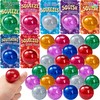 JOYIN 28 Packs Valentine's Day Stretchy Balls with Cards, Classroom