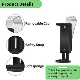 2 Pack Garage Door Opener Clip for Visor, Universal Car Garage Remote Control Holder, Compatible with Liftmaster, Sears and Chamberlain, Fits for 4.5-6.7cm Remote Control