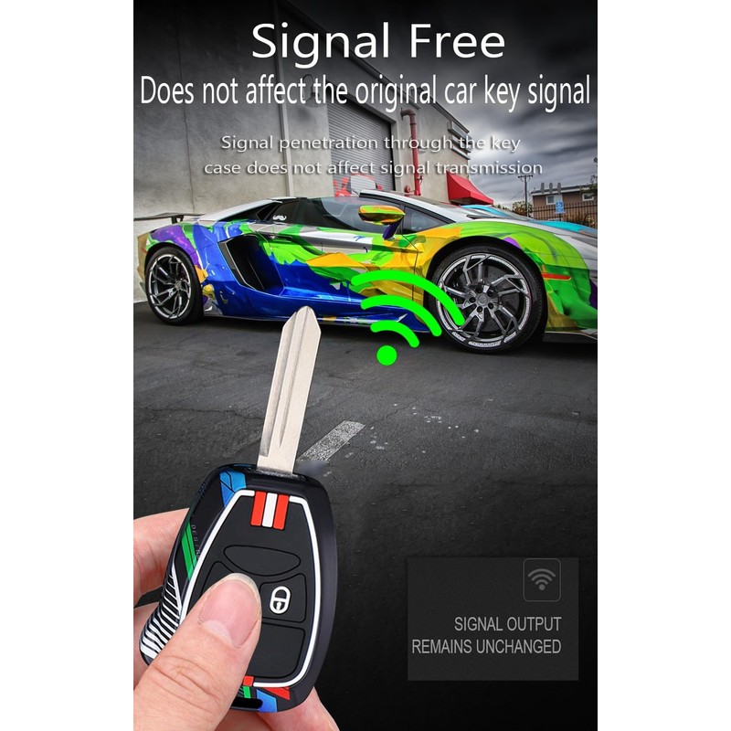 ontto luminous car key fob cover fit for Jeep Commander