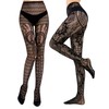 HONENNA Patterned Fishnets Tights Black Pantyhose Stockings for Women, 2