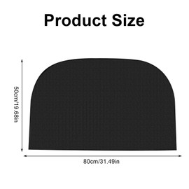 Fireproof Underlay, Fireplace Mat, Spark Protection Plate for Fireplace, Fireproof Floor Protection Mat for Fireplaces, Floor Sheet to Protect the Floor from Sparks (50 x 80 cm)