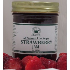 Strawberry Jam, All Natural/Low Sugar, 8 oz