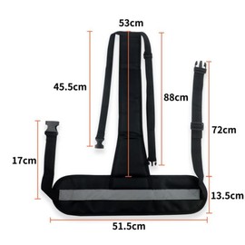 WEEOATAR Wheelchair Seat Belt, Safety Belt, Wheelchair Fastening Belt, Fall Prevention, Safe, Secure, Fall Prevention, Easy to Put on and Take Off, Breathable, Posture Retention, Wide, Soft, Restraints, Elderly, Nursing Care