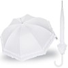 A2Z Ladies Bridal Walking Umbrella Double Frill Dome Brolly Stylish