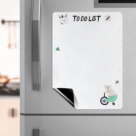 Magnetic To Do List Magnetic Daily Planner for Fridge A4 Wipe Clean Whiteboard for Home Office White