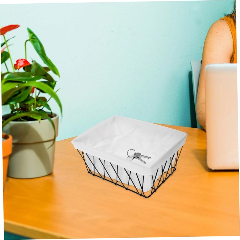 MAGICLULU Metal Wire Baskets with Liners Versatile Storage Bins for