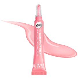 IsaDora Glossy Lip Treat Lip Gloss - Nourishing Lip Gloss for Full Lips - Stimulates Collagen Formation - Unique Shine without Sticking - Vegan with Shea Butter - Pink Punch