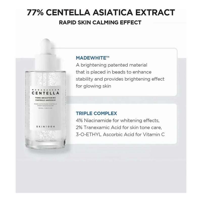 Skin1004 Centella Tone Brightening Capsule Ampoule 100ml Todo Tipo De