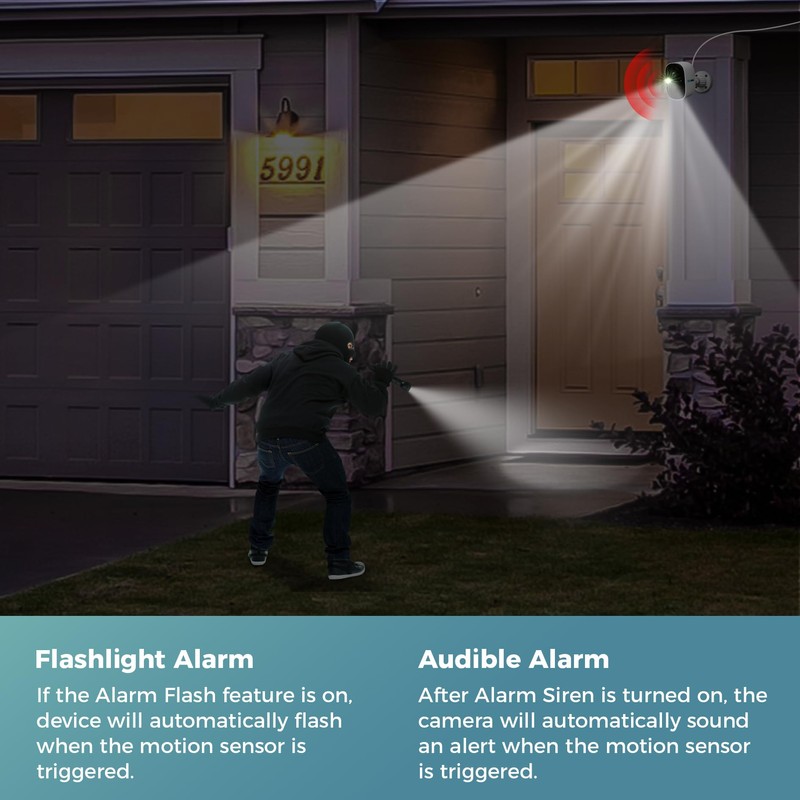 Vicohome 2K Security Camera Wireless Wi-Fi Indoor/Outdoor,Battery Powered,Easy to Setup,PIR