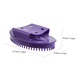 OATIPHO Handheld Body Massage Tool Oval Massage Brush for Waist Belly and Legs Promotes Efficient Oil Absorption Relieves Muscle Tension for Daily Relaxation and Beauty Care