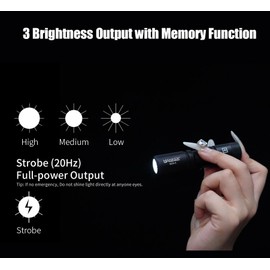 Mankerlight E05 II High Density 800 Lumens High Output EDC Flashlight White LED Emitters, Eeay to Carry, for Camping, Hiking (Sand, NICHIA 519A-V1 4000K R9080)