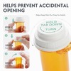 Zoeynex 12-Pack 10DR Amber Pill Bottles, Reversible Child-Resistant Caps