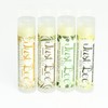 Just Bee Lip Balm (Peppermint, Honey, Citrus, Vanilla, 4 pack)