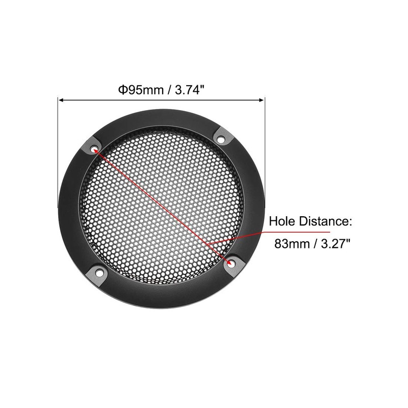 uxcell Speaker Grill Cover 3 Inch 95mm Mesh Decorative Circle