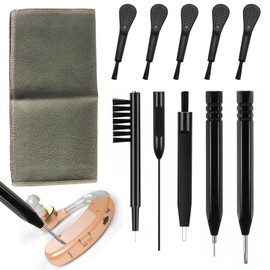 Hearing Aid Cleaning Set, Hearing Aid Cleaning Tools, Cleaning Set for Hearing Aids, Easy to Carry, Suitable for Cleaning Hearing Aids, Headphones and Electronic Devices