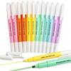YOSKAEDI 12 Highlighters Pastel, Bible Highlighter, Small, Highlighter Pen Pen,