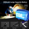Blukar LED Headlamp,2000L Super Bright Rechargeable Headlight Flashlight with White&Red