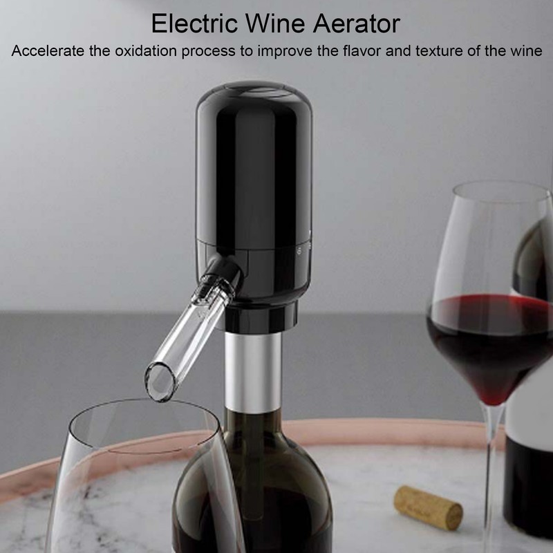 Electric Wine Aerator Rechargeable Adjustable Extension Hose Automatic Wine Pourer