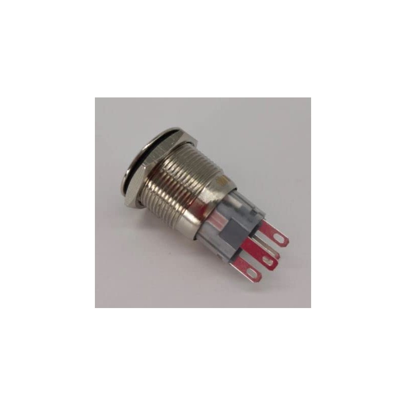 Washer Jet Windscreen Light Red Illuminated Push Button Switch 16mm