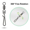 SEIWEI 2#, Quick Change Swivels Carp Fishing Terminal Tackle, Pack