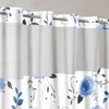 Gdmoon No Hook Flower Shower Curtain, Snap in Fabric Liner