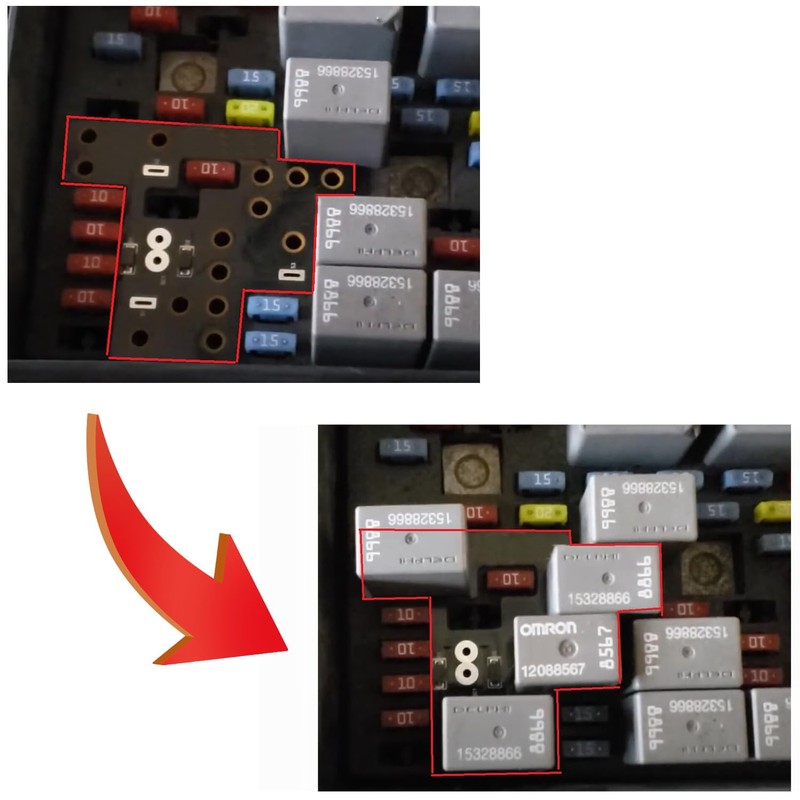 RJSPHH Lights Module 6 High Mod, for GM Low Beams