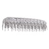 VKLSVAN 100pcs 2.54mm Man Jumper Wire Connector Metal Cable Pin