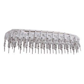 VKLSVAN 100pcs 2.54mm Man Jumper Wire Connector Metal Cable Pin Terminal (Man)