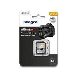 Integral 512GB SD Card 4K Ultra-HD Video Premium High Speed Memory Card SDXC Up to 100MB/s SDXC V30 UHS-I U3 Class 10 SD Memory Card