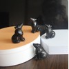HLbshi Hand Carved Gemstone Crystal Wolf Figurine Animal Statue Carving