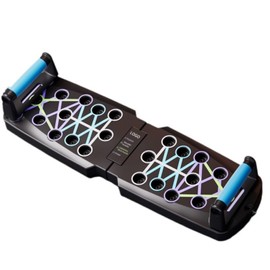 Home Workout Equipment Multi-Functional Pushup Stands System Fitness Floor Chest Muscle Exercise Professional Equipment Burn Fat Strength Training Arm Men & Women Weights (NEW+ Rubber Wrap)