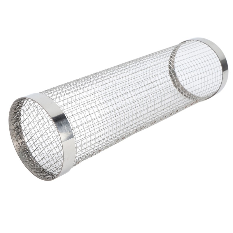 Barbecue Grilling Basket Cylinder Shaped Mesh Wire 304 Stainless Steel