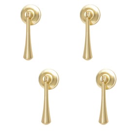 TopHomer 4PCS Antique Tear Drop Pulls Zinc Alloy, Vintage Cabinet Decorative Pull Handle Knob for Drawer, Dresser, Wardrobe(STYLE 247)