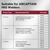 ARCCAPTAIN Wire Feeding Wheel,0.6-0.8mm Roller Knurled Groove Wire Feeder Drive