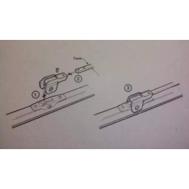 Tridon ONE PAIR NEW 66-77 Early Ford Bronco MUD & SNOW Windshield Wiper Blades 13 inch