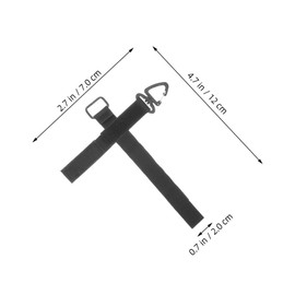 OHPHCALL 4pcs Black Oxford Cloth Glove Strap Keeper with Clip Multifunctional Storage for Gloves Headlamps and Tools for Hiking Camping and Climbing Activities