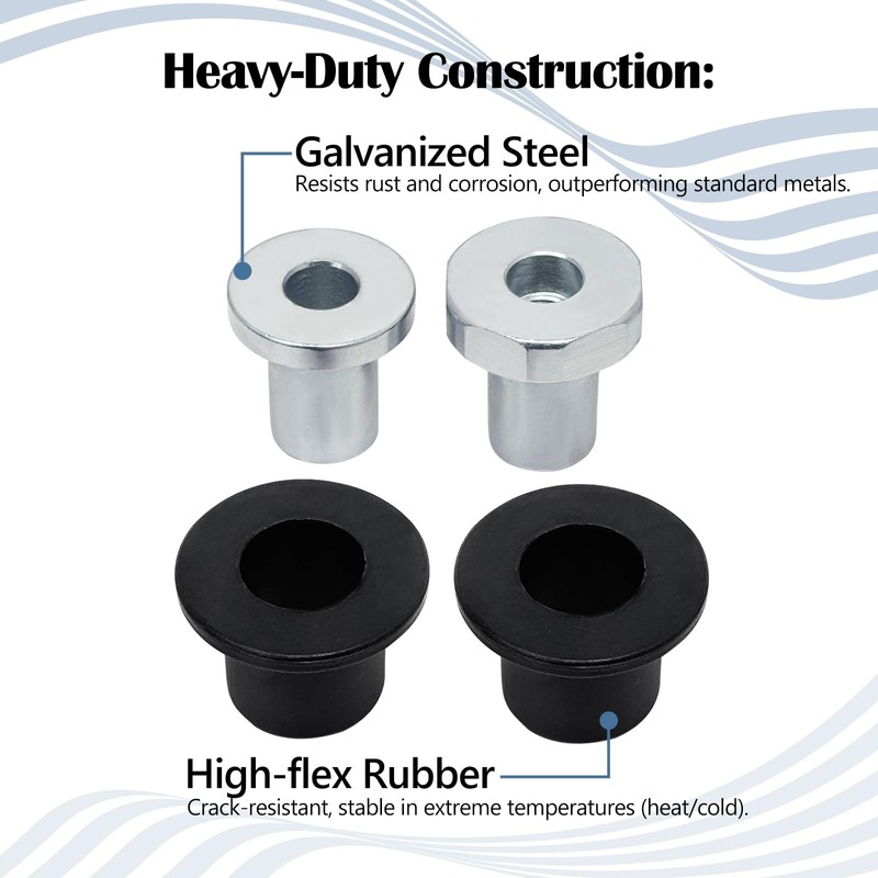 4PCS Steering Rack and Pinion Mount Bushing Replace 52106728AC 52113031AD