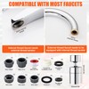 2 Pieces 360° Swivel Tap Attachment M22/M24 Multifunctional Rotating Tap