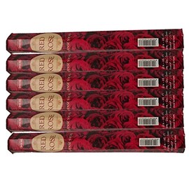 HEM / Incense Stick / Red Rose / Case (20 sticks per box x 6 boxes)