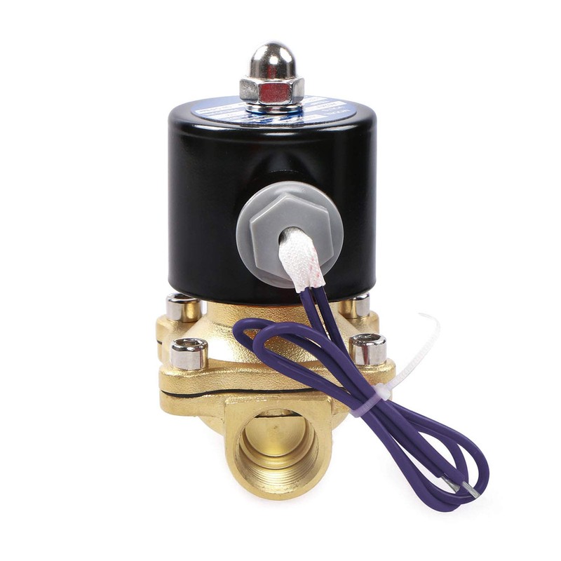 U.S. Solid 1/2" NPT Brass Electric Solenoid Valve 12V DC