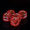 WeLoveBeads W6 Cube (16 mm) in Neon Pink/White Dots -