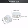 Fielect 10pcs Hole Plugs White 1 Inch (25mm) Plastic Hole