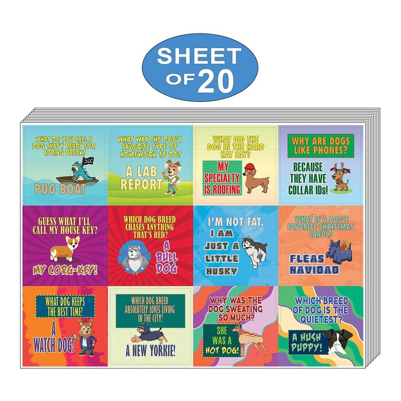 Funny Sticker Puns Jokes 20 Sheets 20 Sheets Stickers with